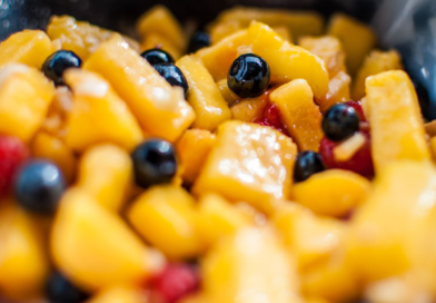 Sunn dessert med frukt, hvitløk og ingefær