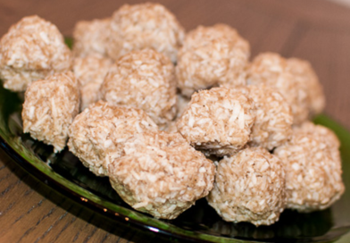 Vaniljekuler med kokos og sesamsmør